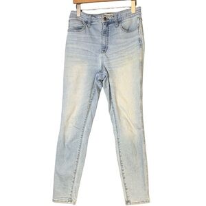 Madewell Curvy Roadtripper High Rise Light Wash Stretchy Skinny Denim Jeans 28